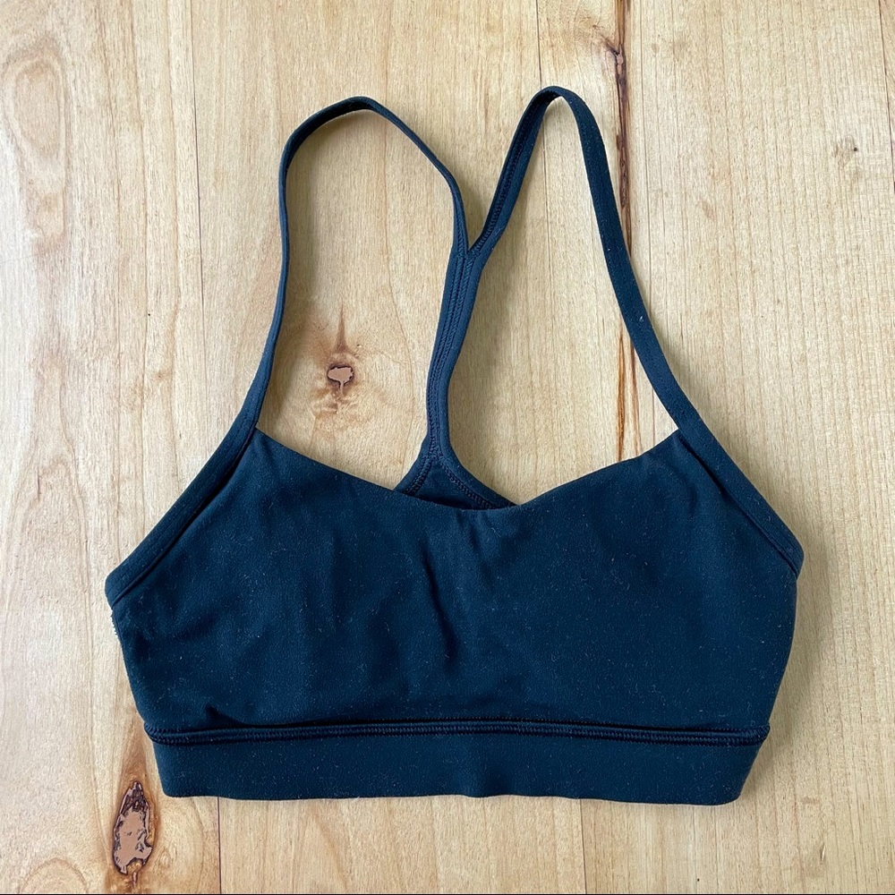 lululemon Flow Y Bra, size 2 in black